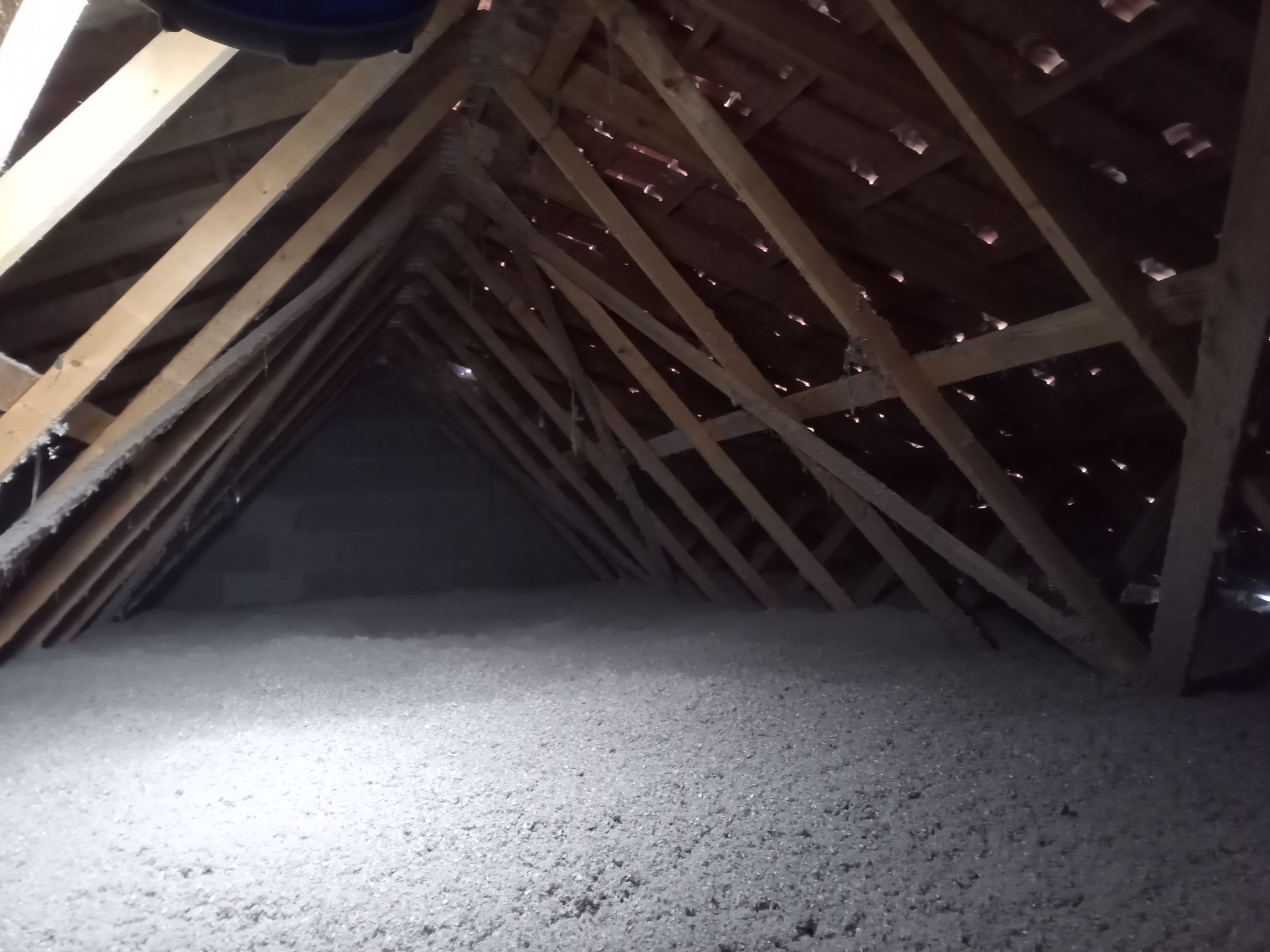 Résultat après isolation des combles à Crolles