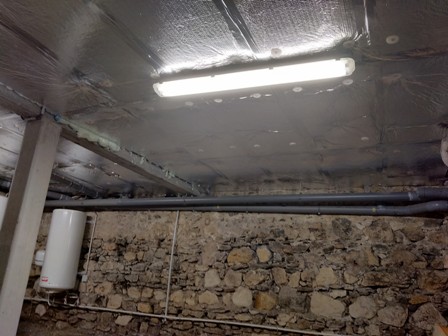 Après isolation plancher bas Saint Jean de Moirans